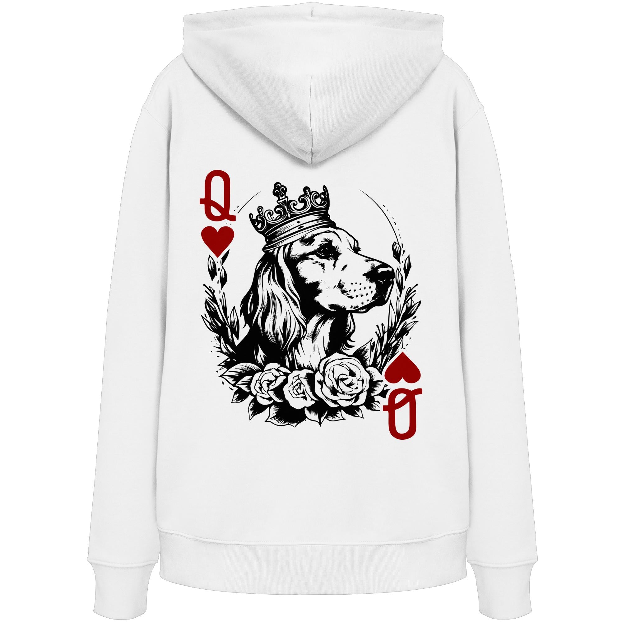 Herzkönigin Cocker Spaniel - Organic Hoodie