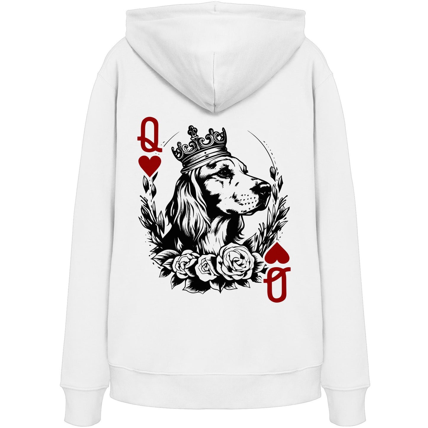 Herzkönigin Cocker Spaniel - Organic Hoodie