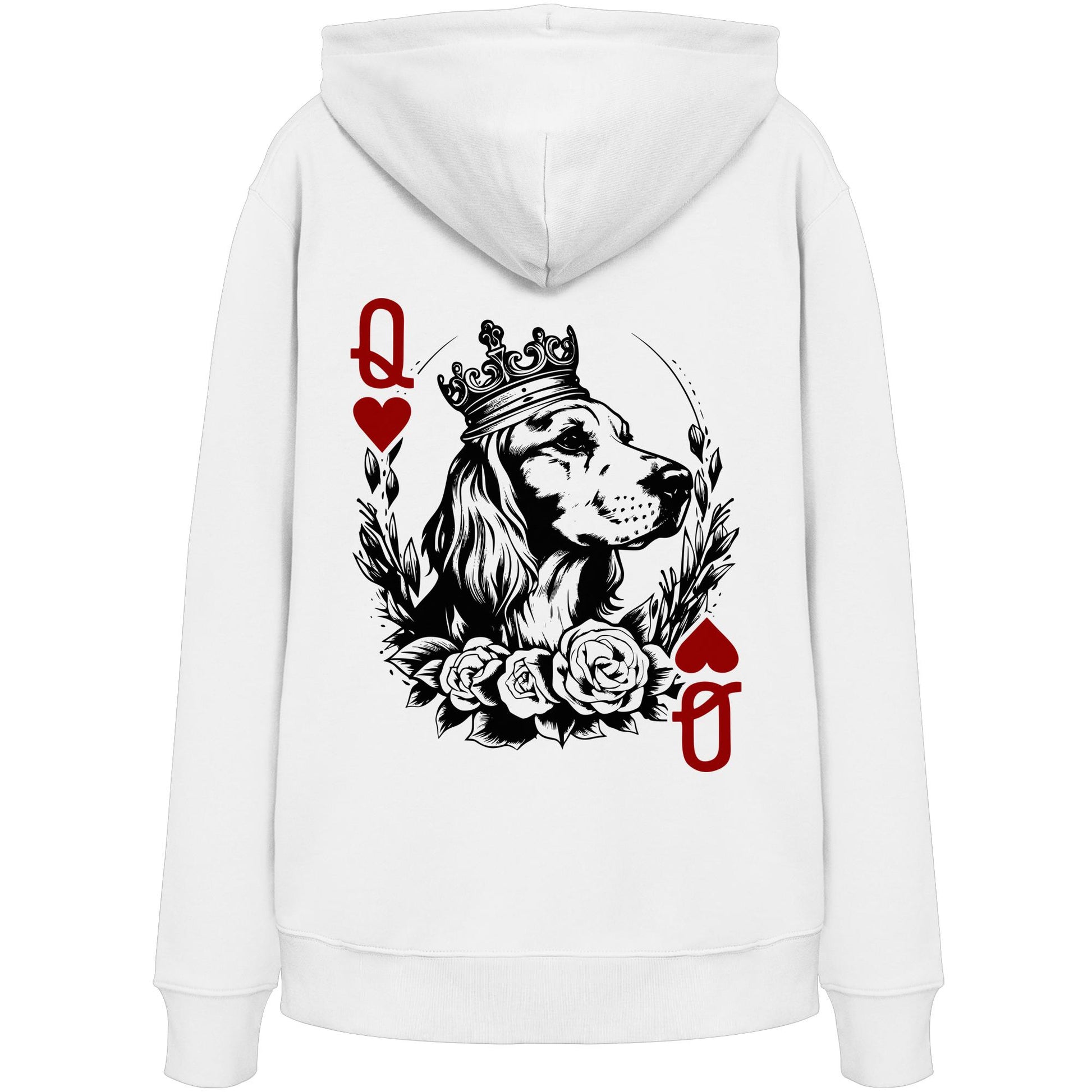 Herzkönigin Cocker Spaniel - Organic Hoodie