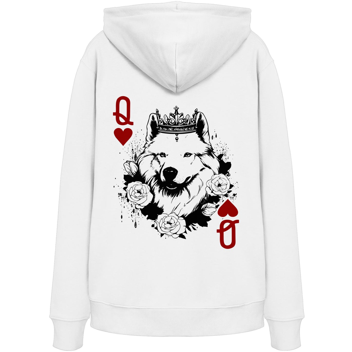 Herzkönigin Samojede - Organic Hoodie
