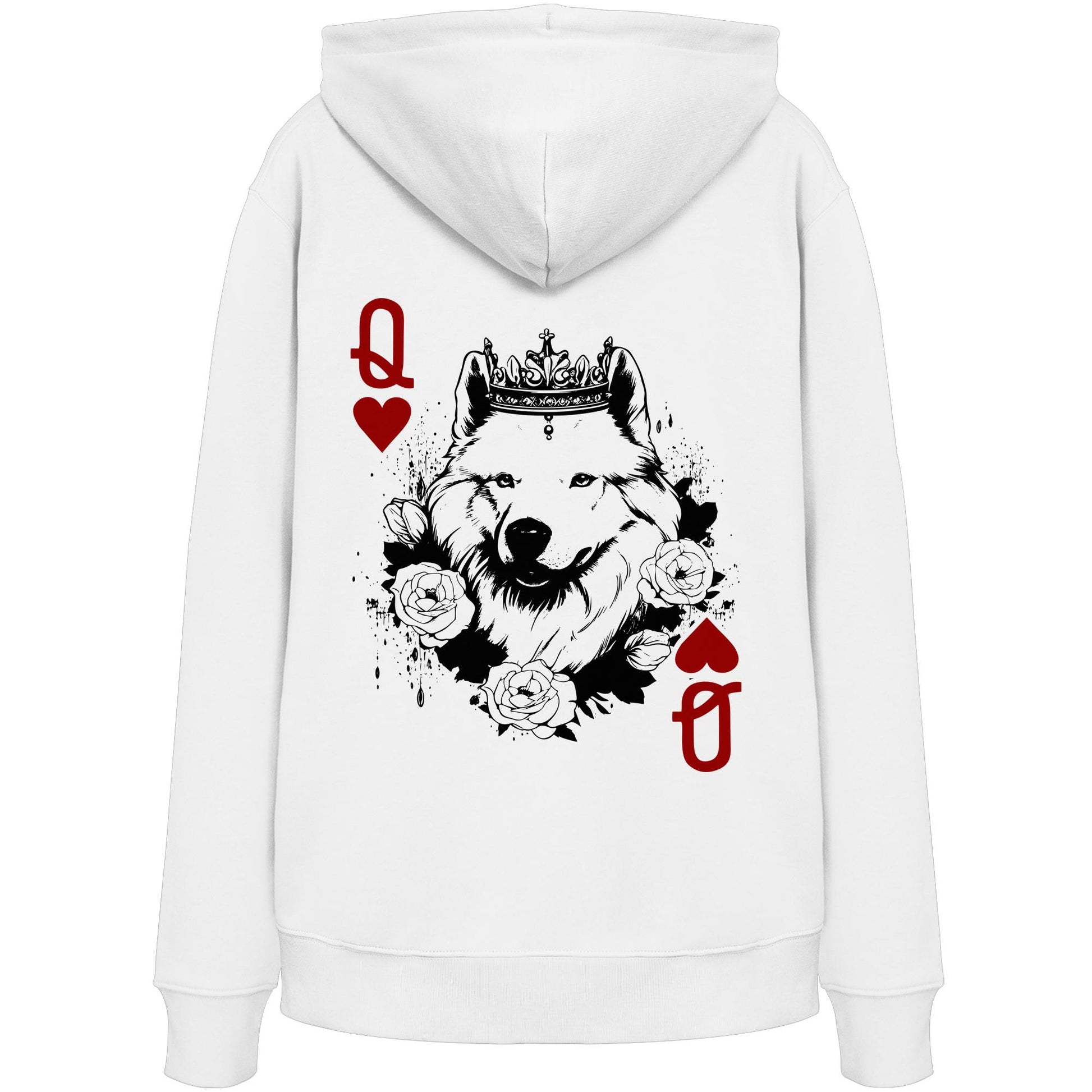 Herzkönigin Samojede - Organic Hoodie
