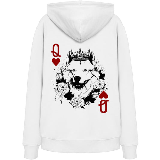 Herzkönigin Samojede - Organic Hoodie