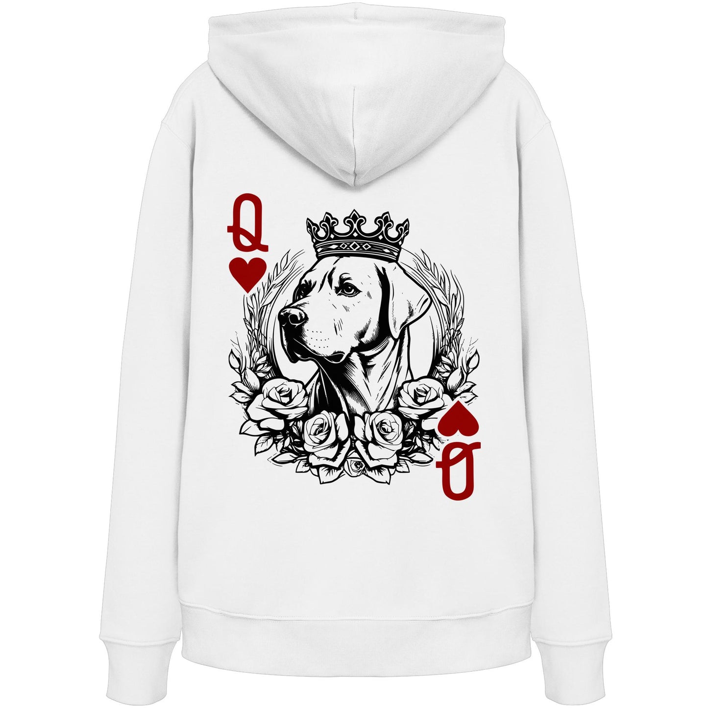 Herzkönigin Labrador - Organic Hoodie
