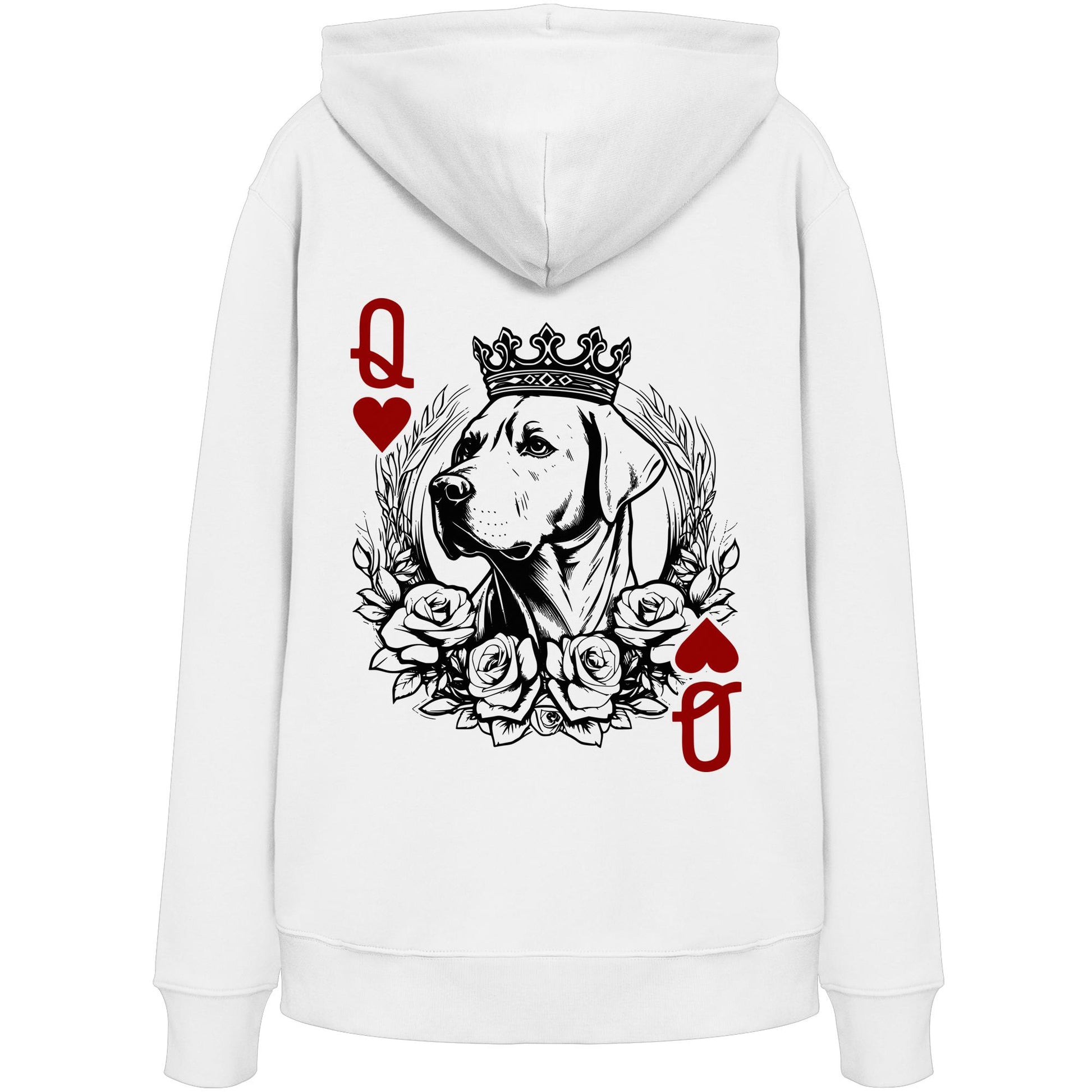 Herzkönigin Labrador - Organic Hoodie