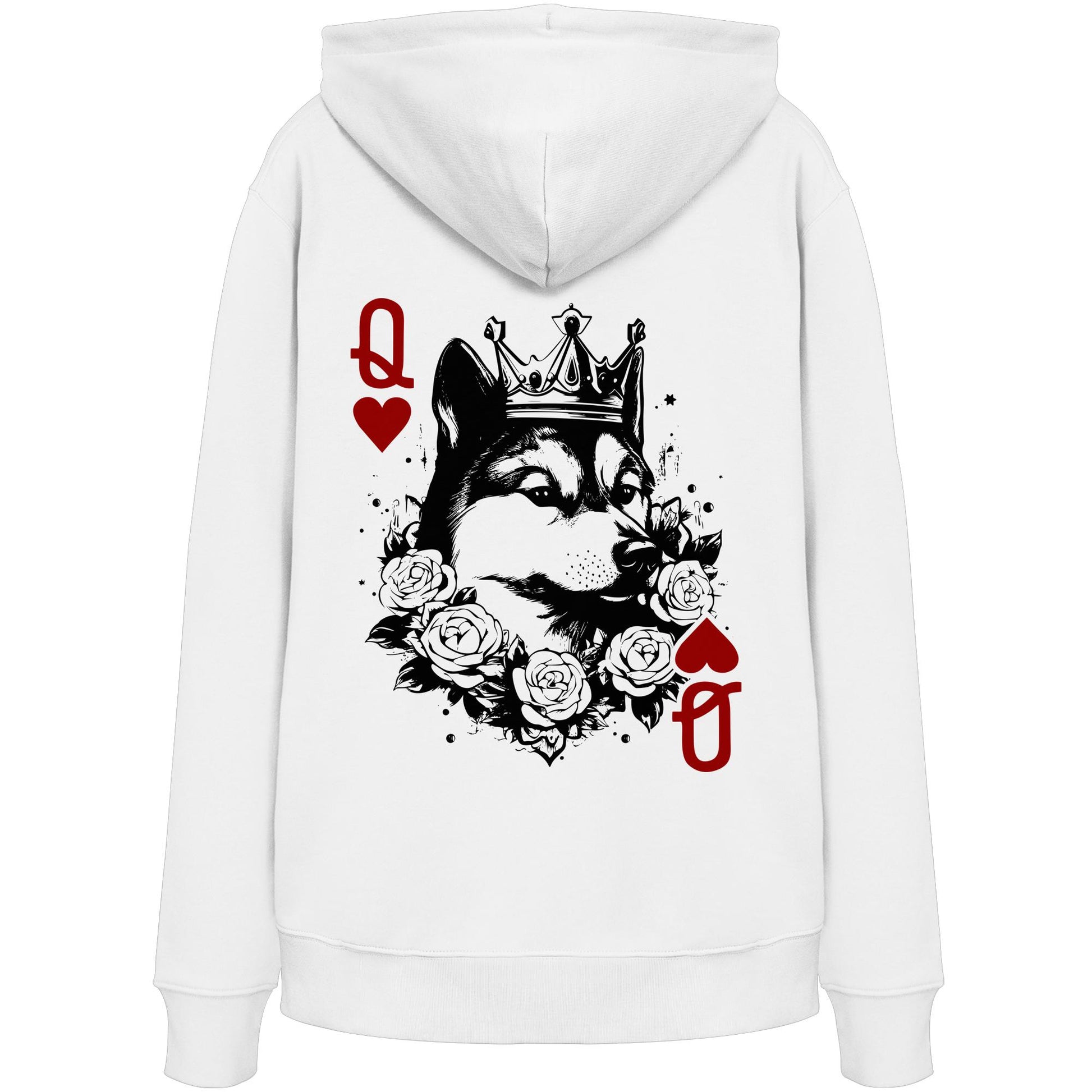 Herzkönigin Shiba Inu - Organic Hoodie