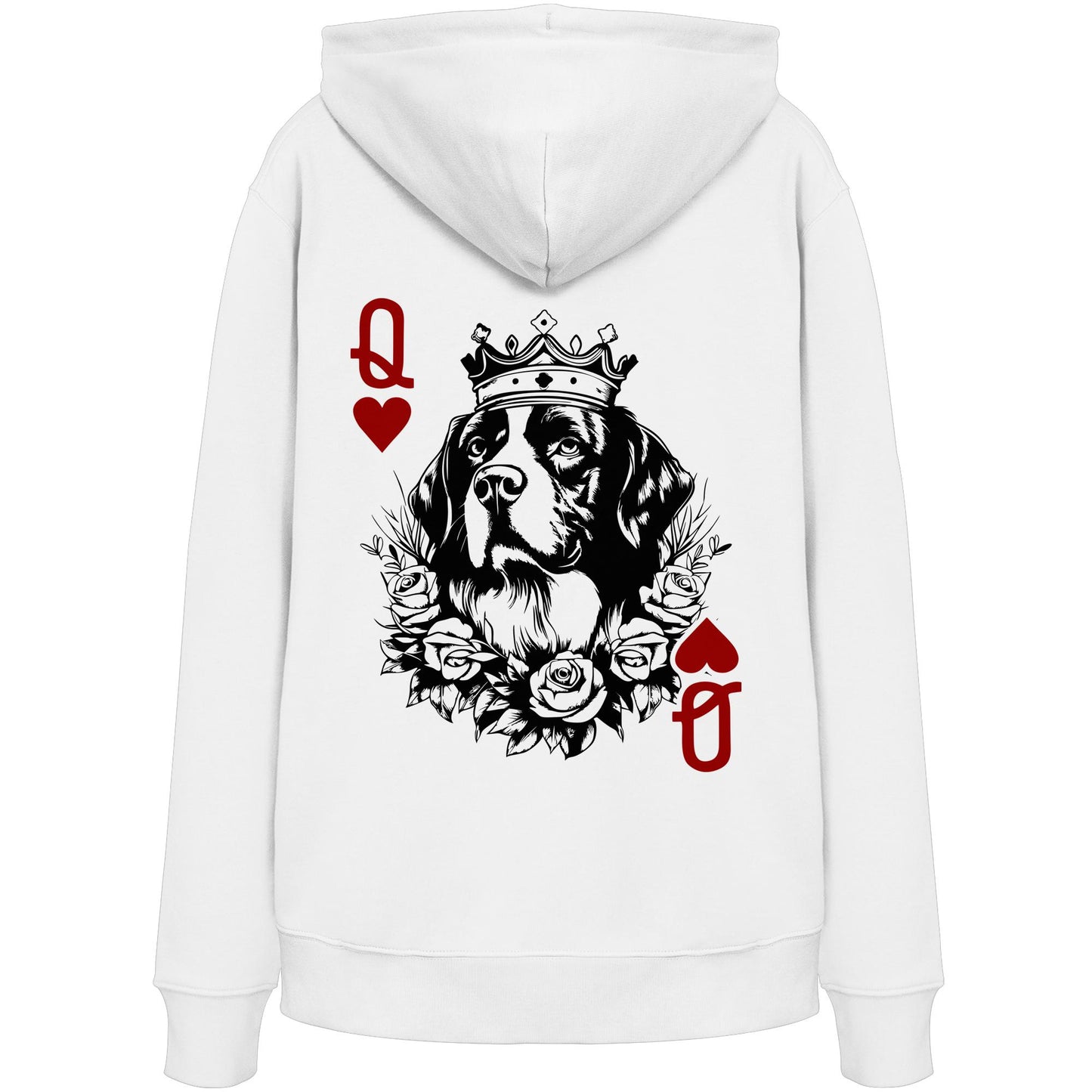Herzkönigin Berner Sennenhund - Organic Hoodie
