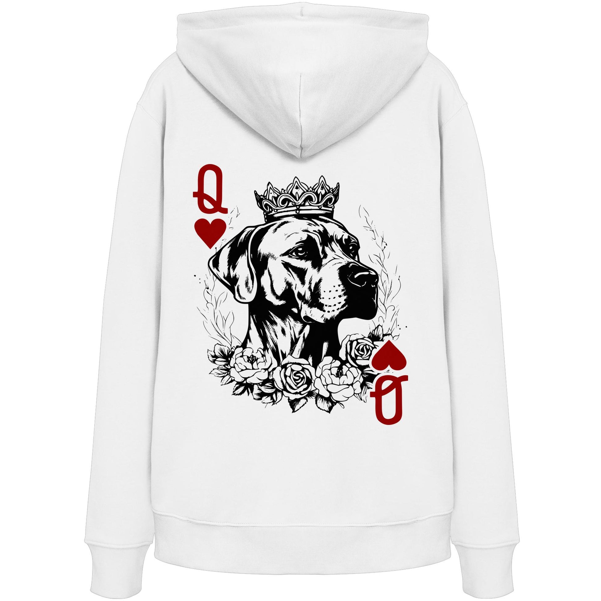 Herzkönigin Rhodesian Ridgeback - Organic Hoodie