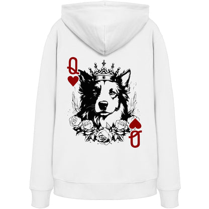 Herzkönigin Border Collie - Organic Hoodie