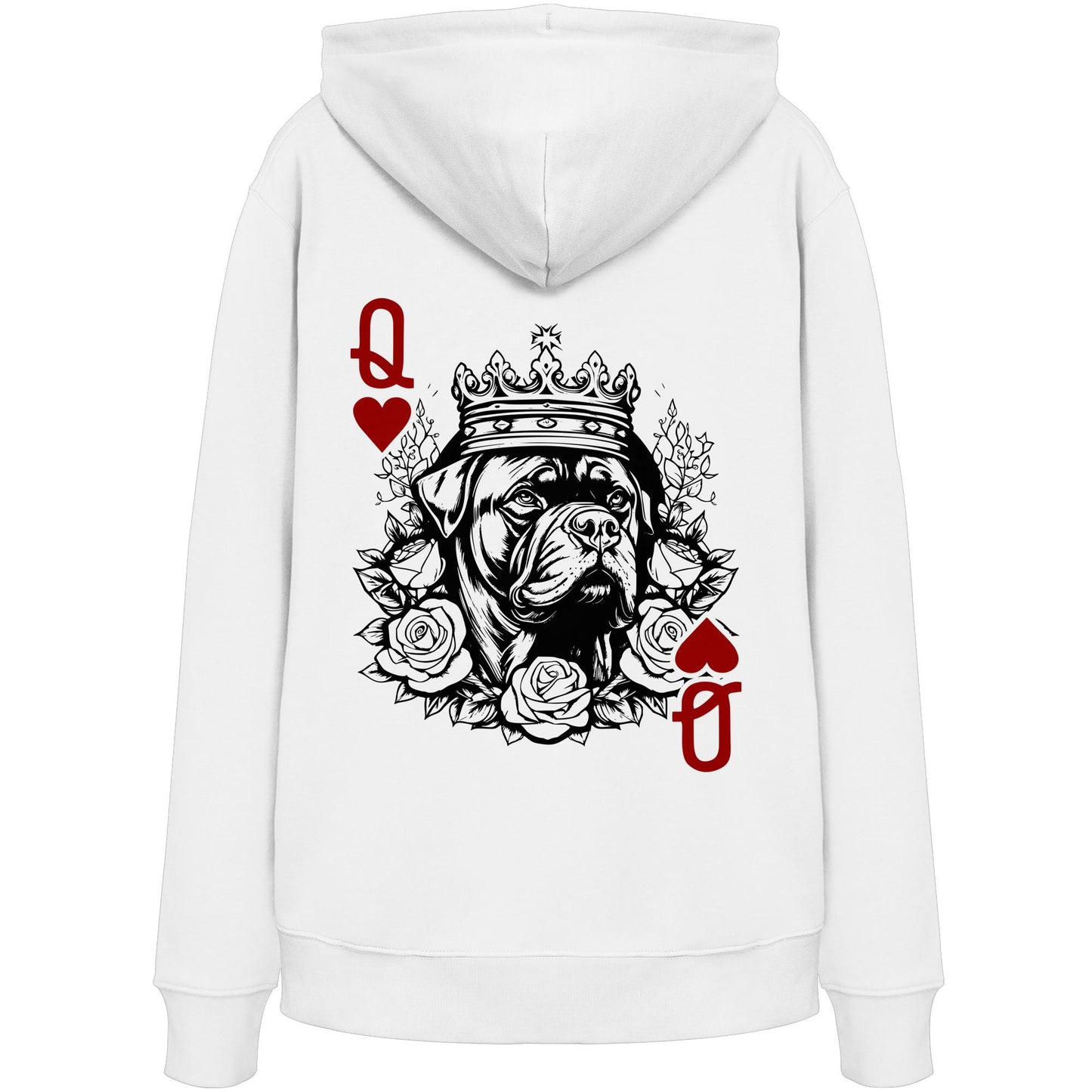 Herzkönigin Bordeauxdogge - Organic Hoodie