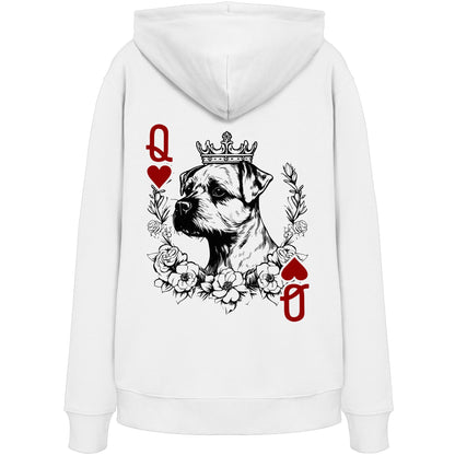 Herzkönigin Border Terrier - Organic Hoodie
