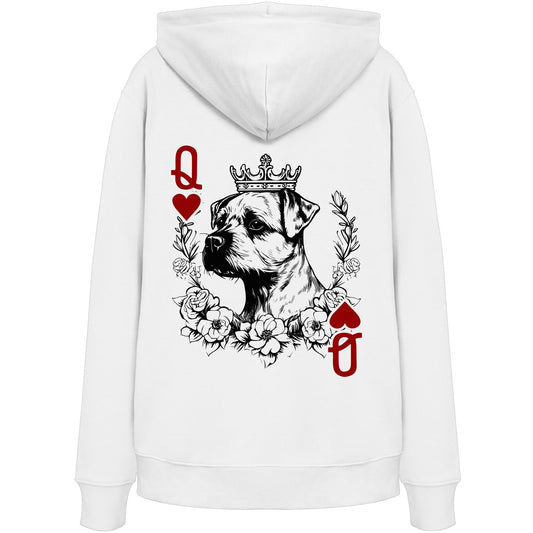 Herzkönigin Border Terrier - Organic Hoodie