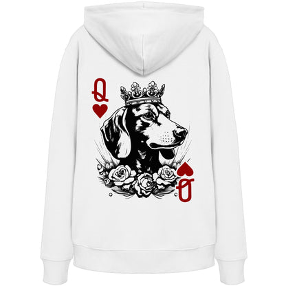 Herzkönigin Dackel - Organic Hoodie