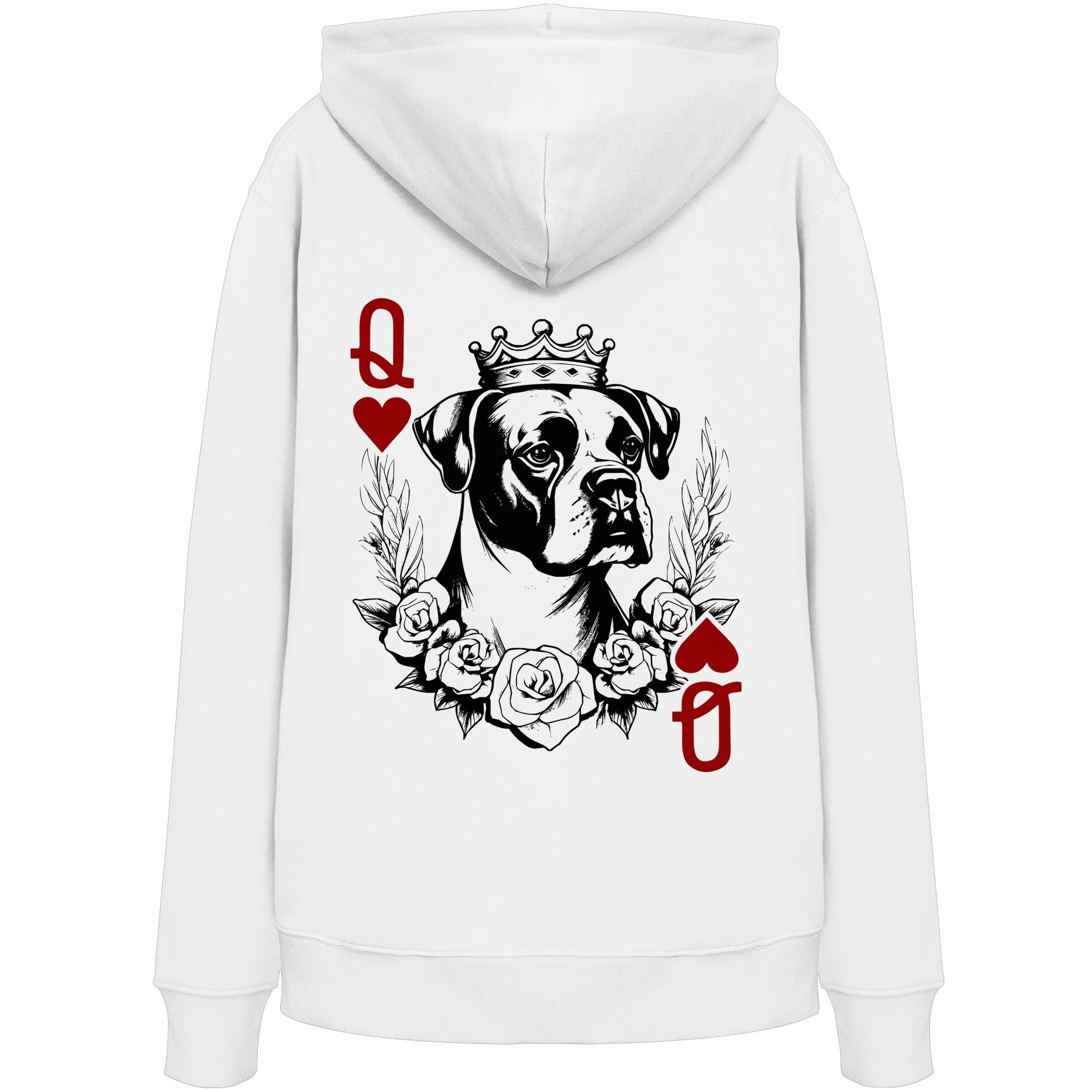 Herzkönigin Boxer - Organic Hoodie