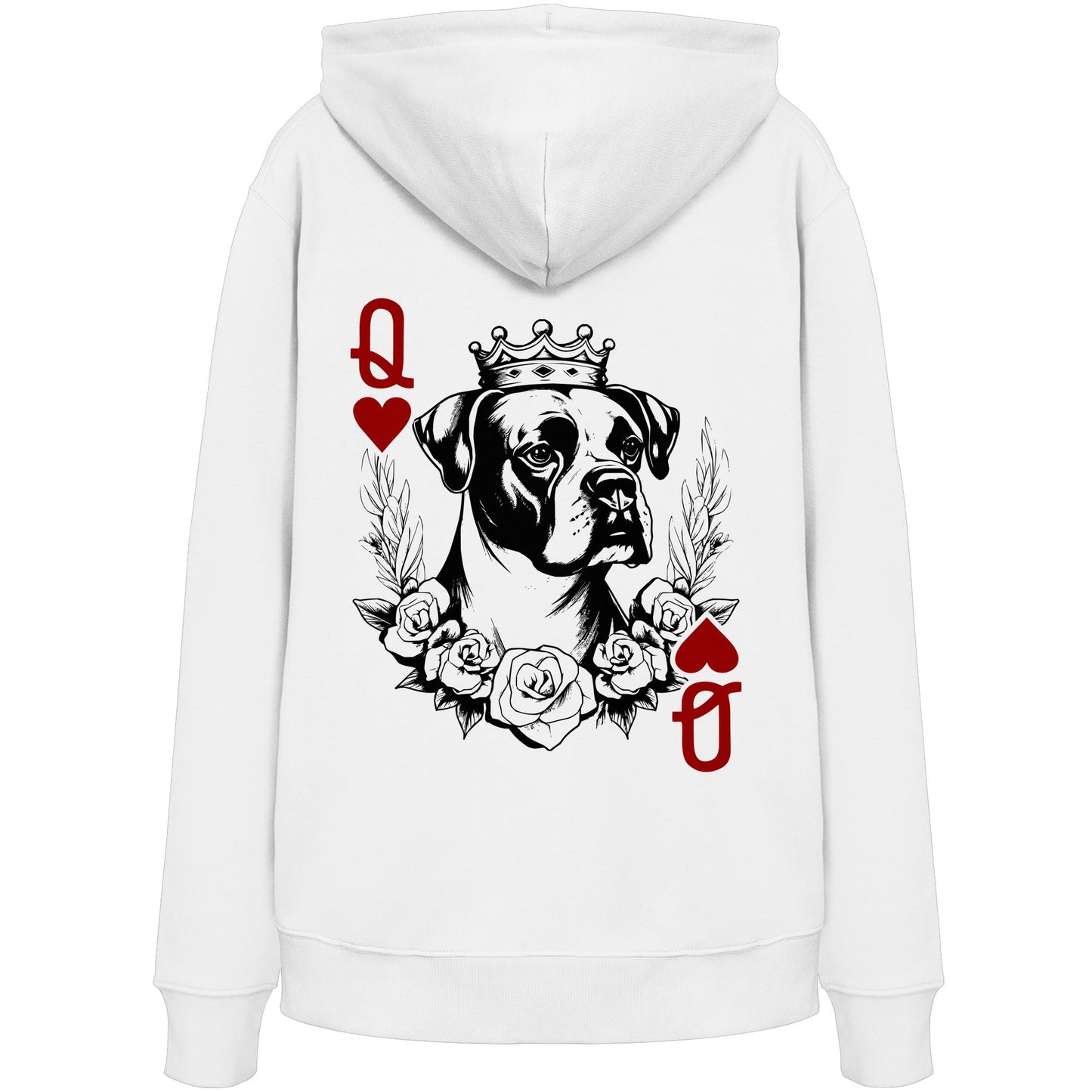 Herzkönigin Boxer - Organic Hoodie
