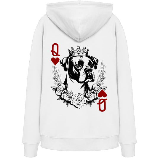 Herzkönigin Boxer - Organic Hoodie