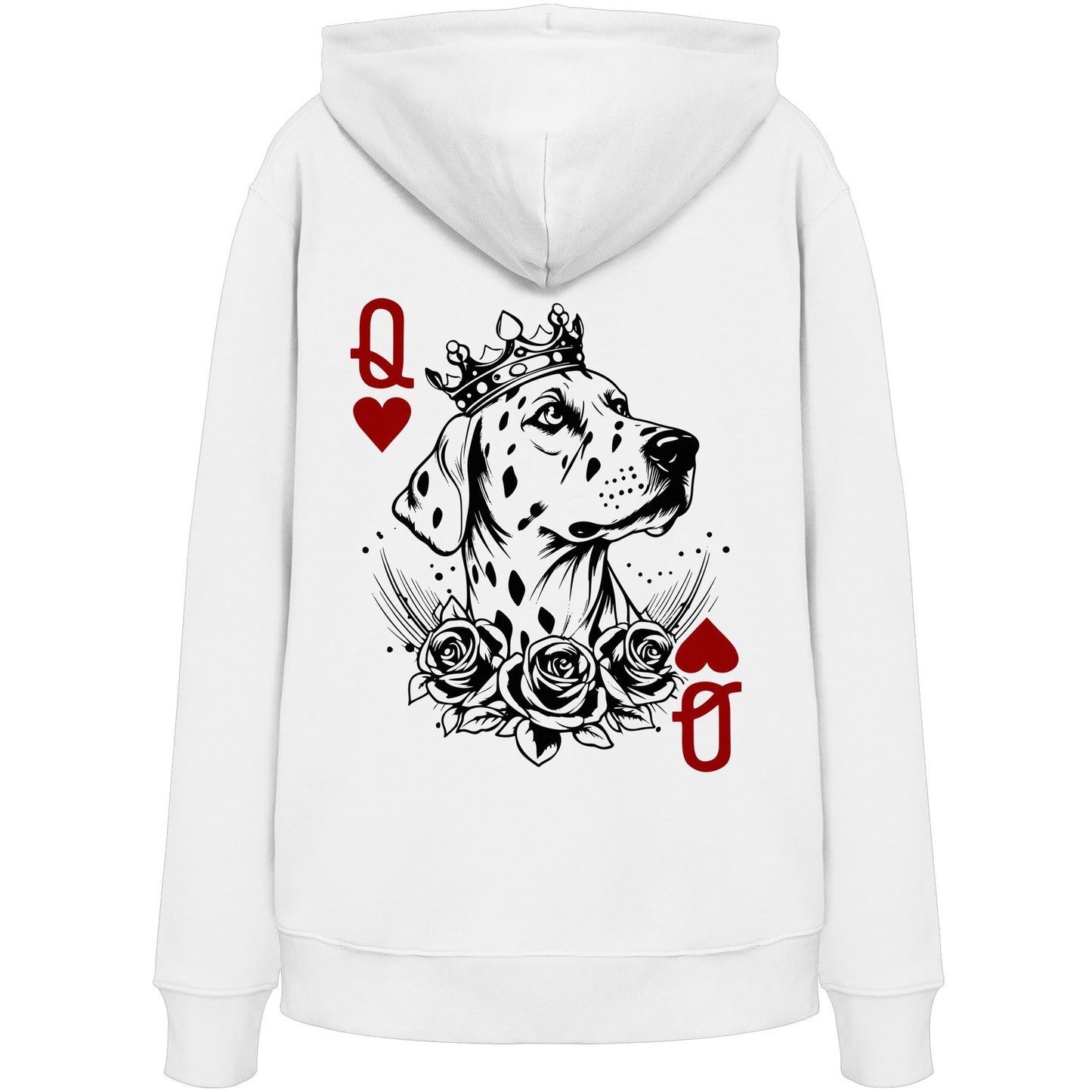 Herzkönigin Dalmatiner - Organic Hoodie