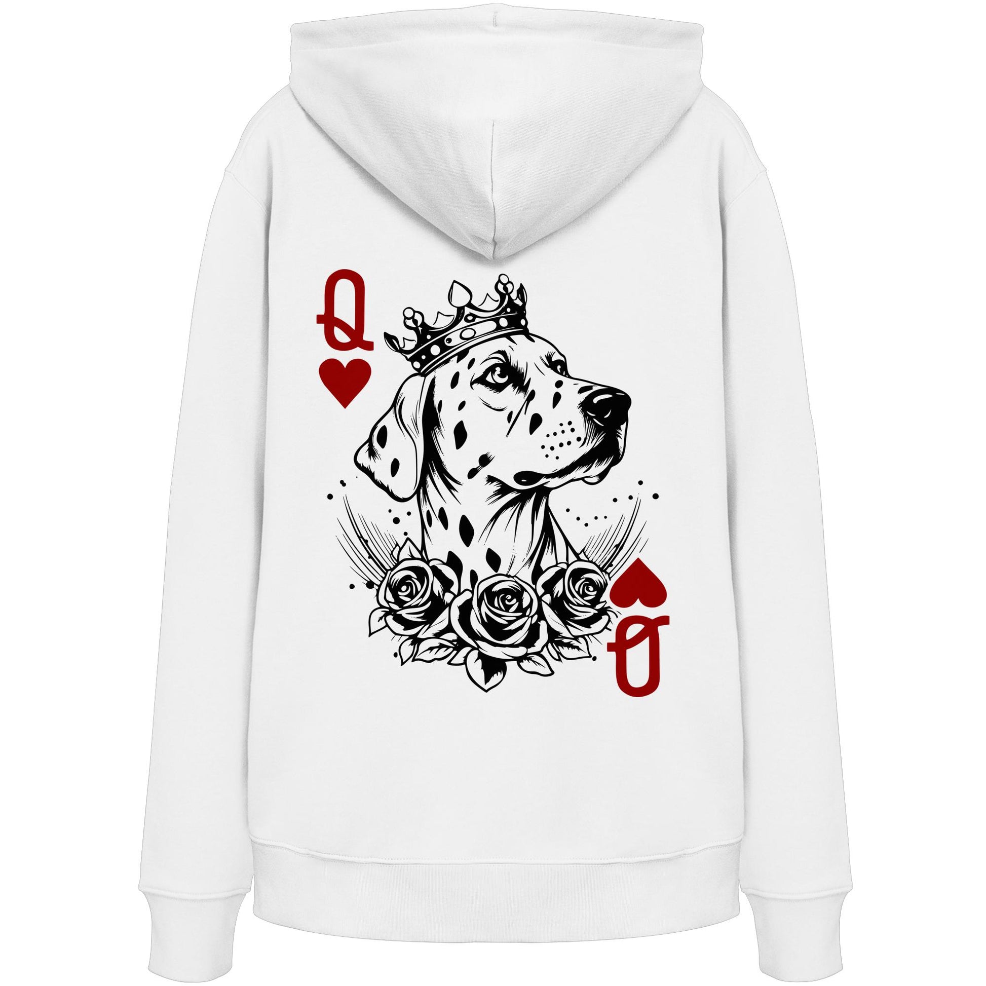 Herzkönigin Dalmatiner - Organic Hoodie