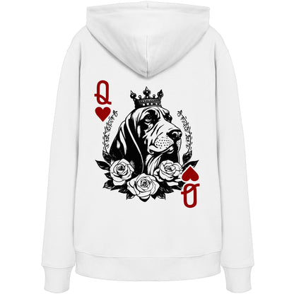 Herzkönigin Basset Hound - Organic Hoodie