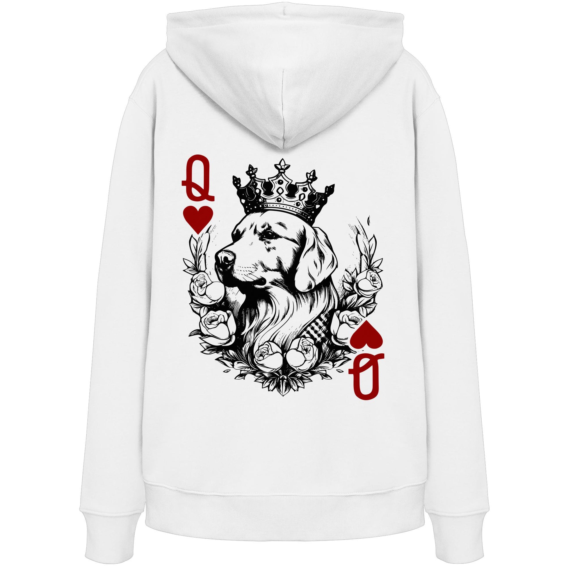 Herzkönigin Golden Retriever - Organic Hoodie