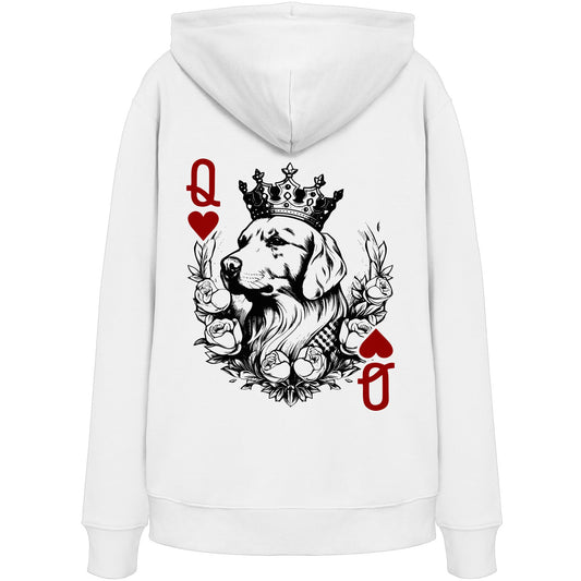 Herzkönigin Golden Retriever - Organic Hoodie