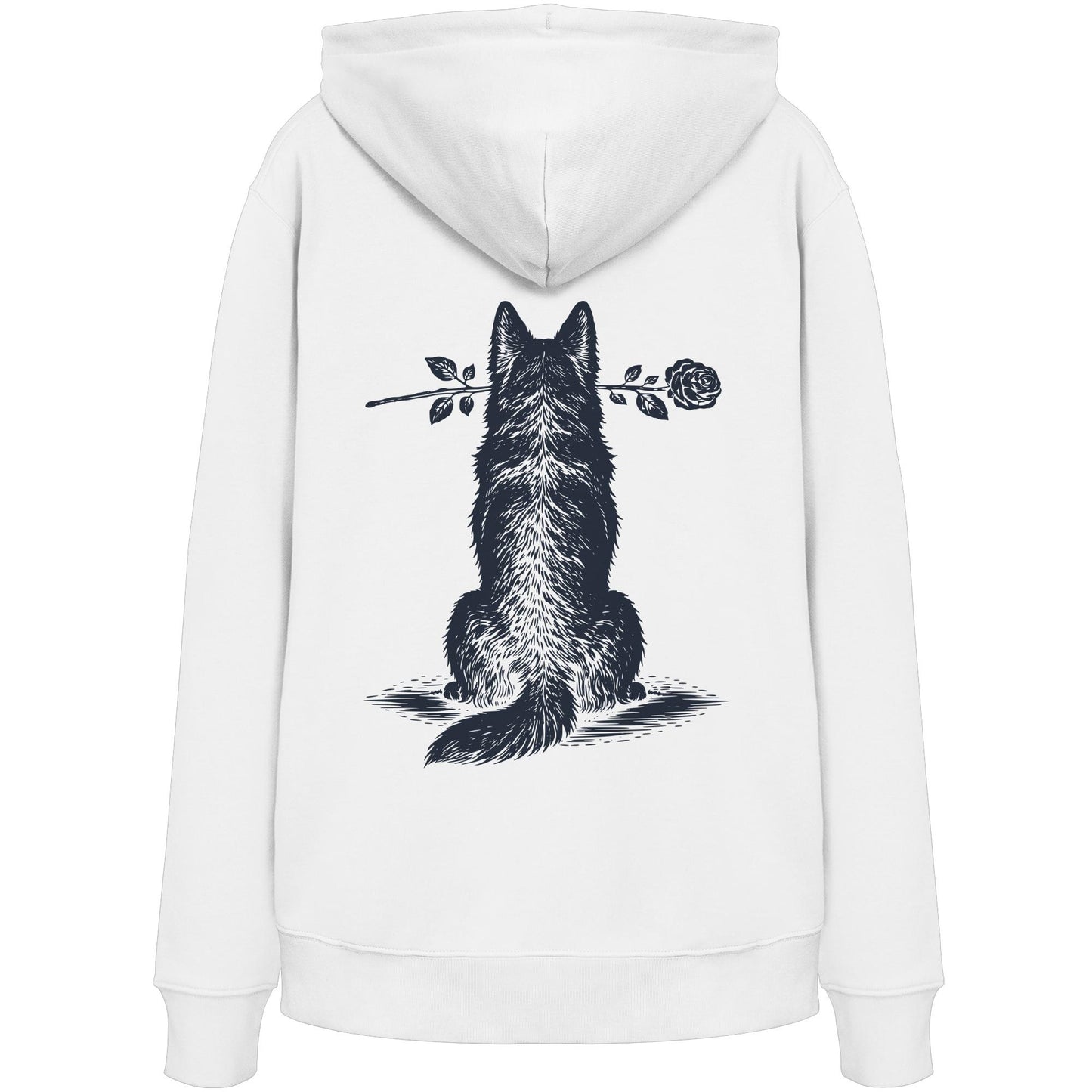 Silent Loyalty - Berger Blanc Suisse - Organic Hoodie