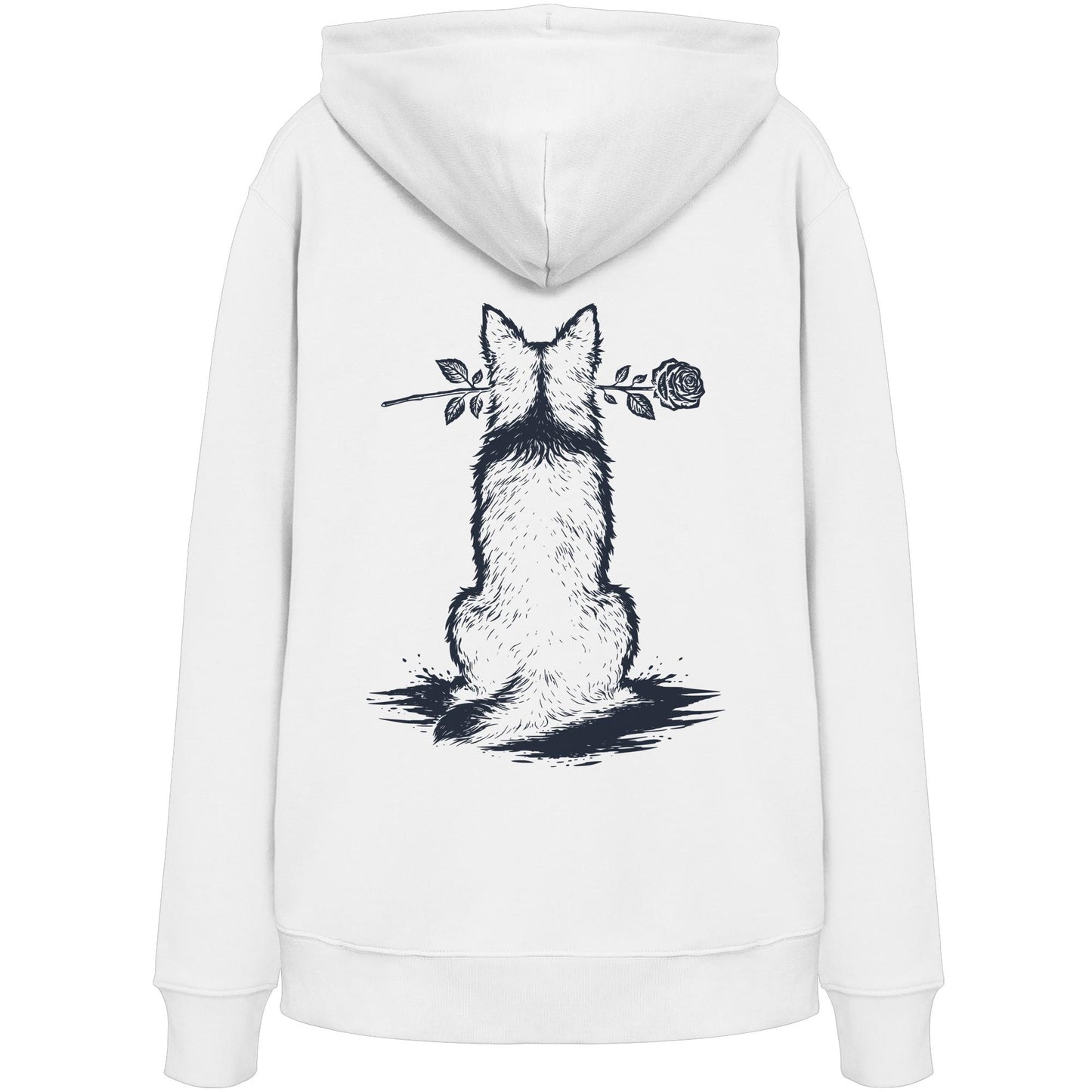 Silent Loyalty - Border Collie (Stehohren) - Organic Hoodie