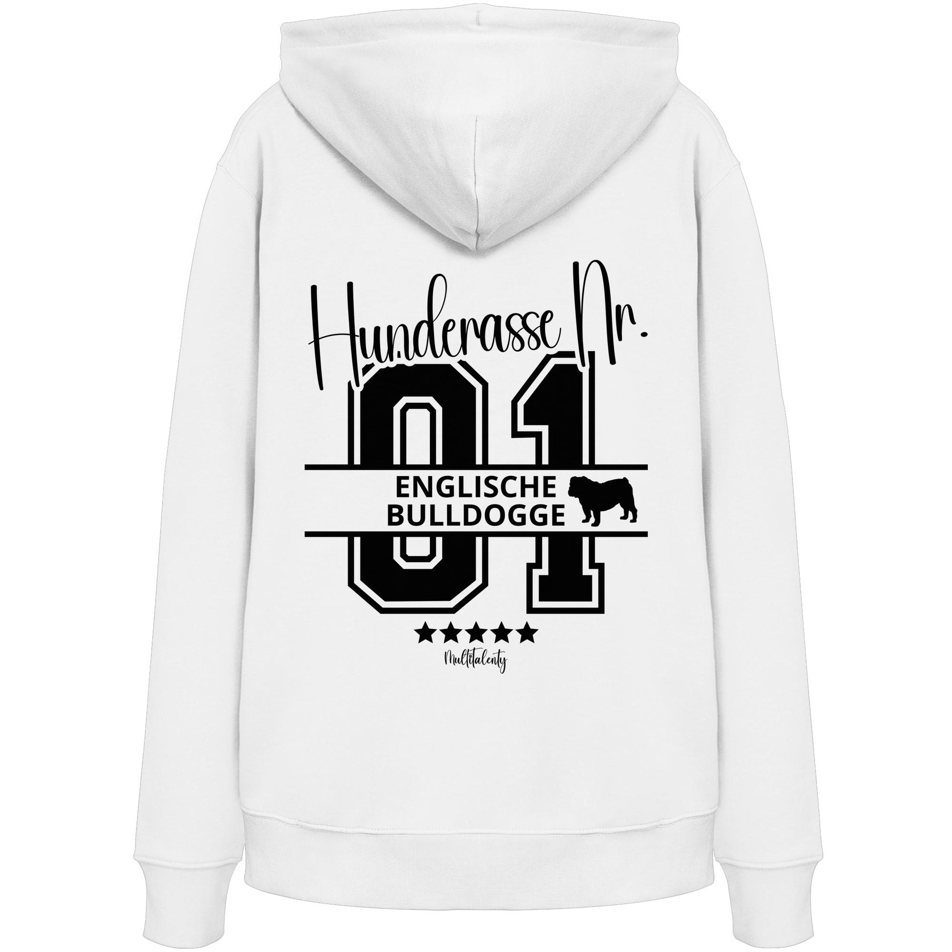 Nr. 01 Englische Bulldogge - Organic Hoodie