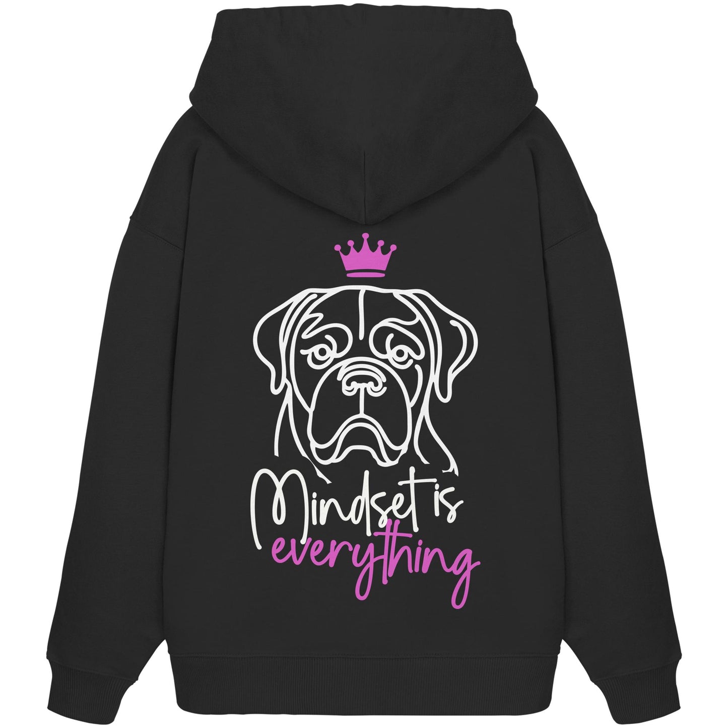 Bordeauxdogge - Mindset is everything - Organic Oversize Hoodie