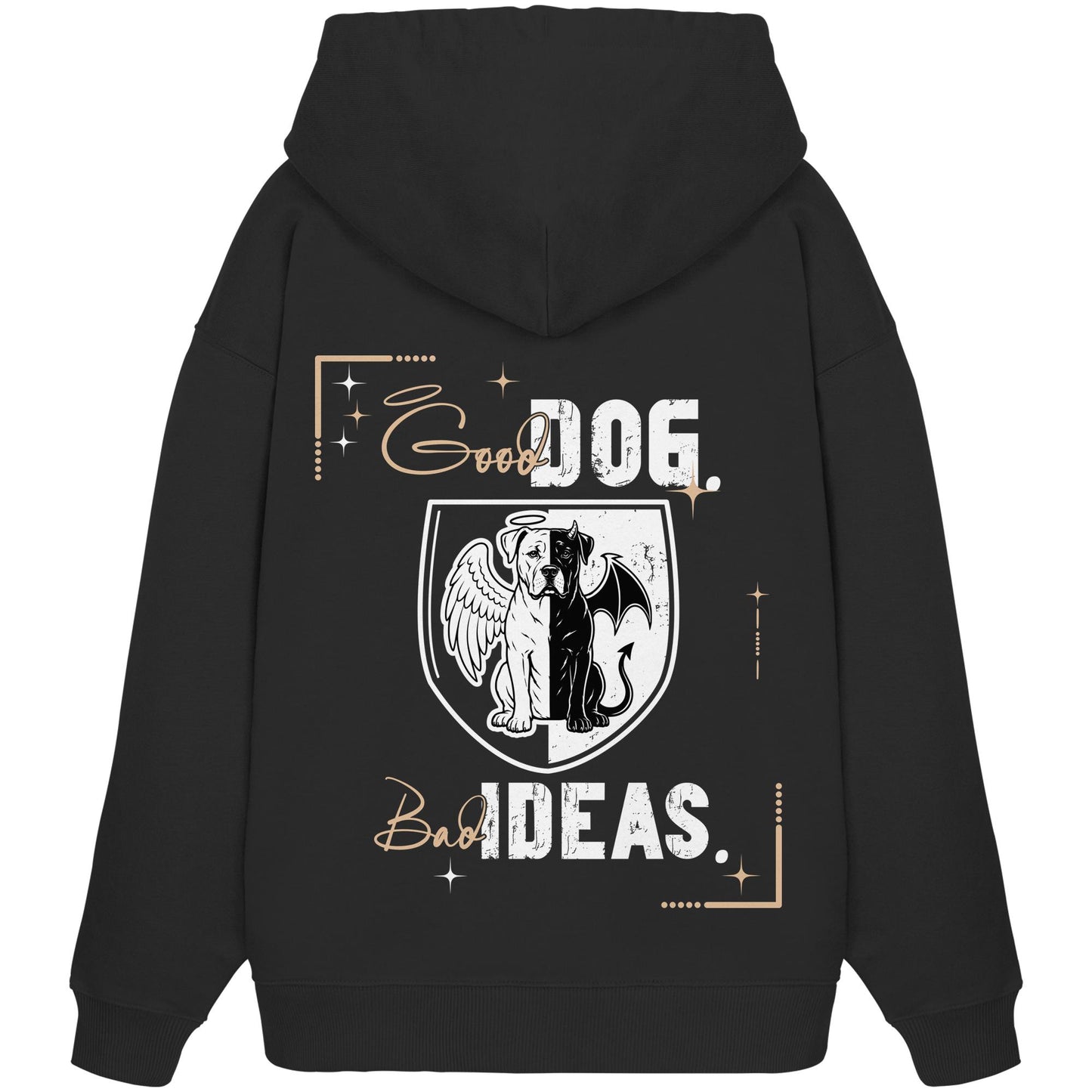 Good Dog. Bad Ideas. - Presa Canario - Organic Oversize Hoodie
