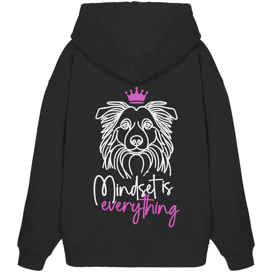Border Collie - Mindset is everything - Organic Oversize Hoodie