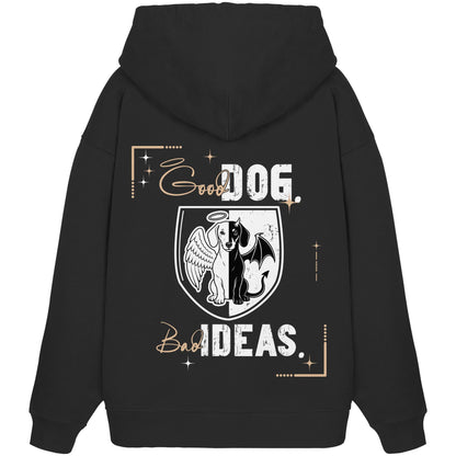 Good Dog. Bad Ideas. - Dackel (Kurzhaar) - Organic Oversize Hoodie