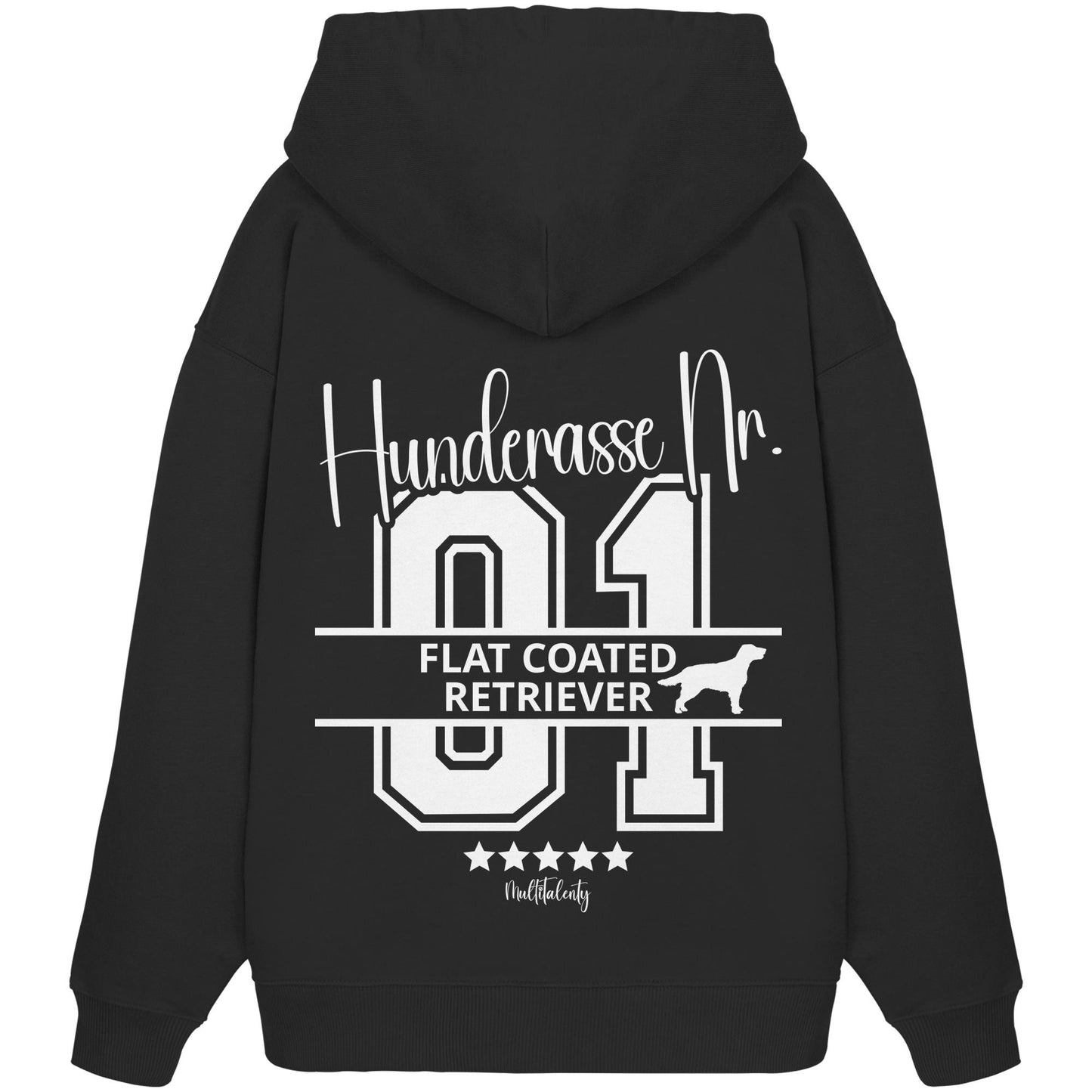 Nr. 01 Flat Coated Retriever - Organic Oversize Hoodie