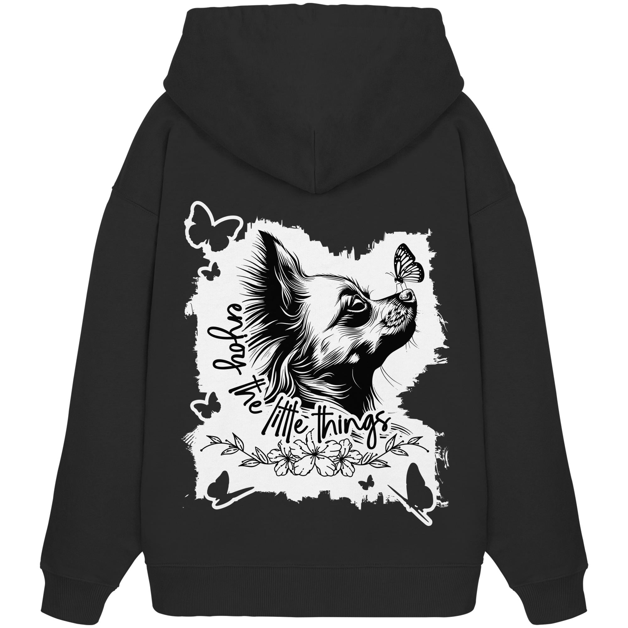 Chihuahua (Langhaar) - enjoy the little things - Organic Oversize Hoodie