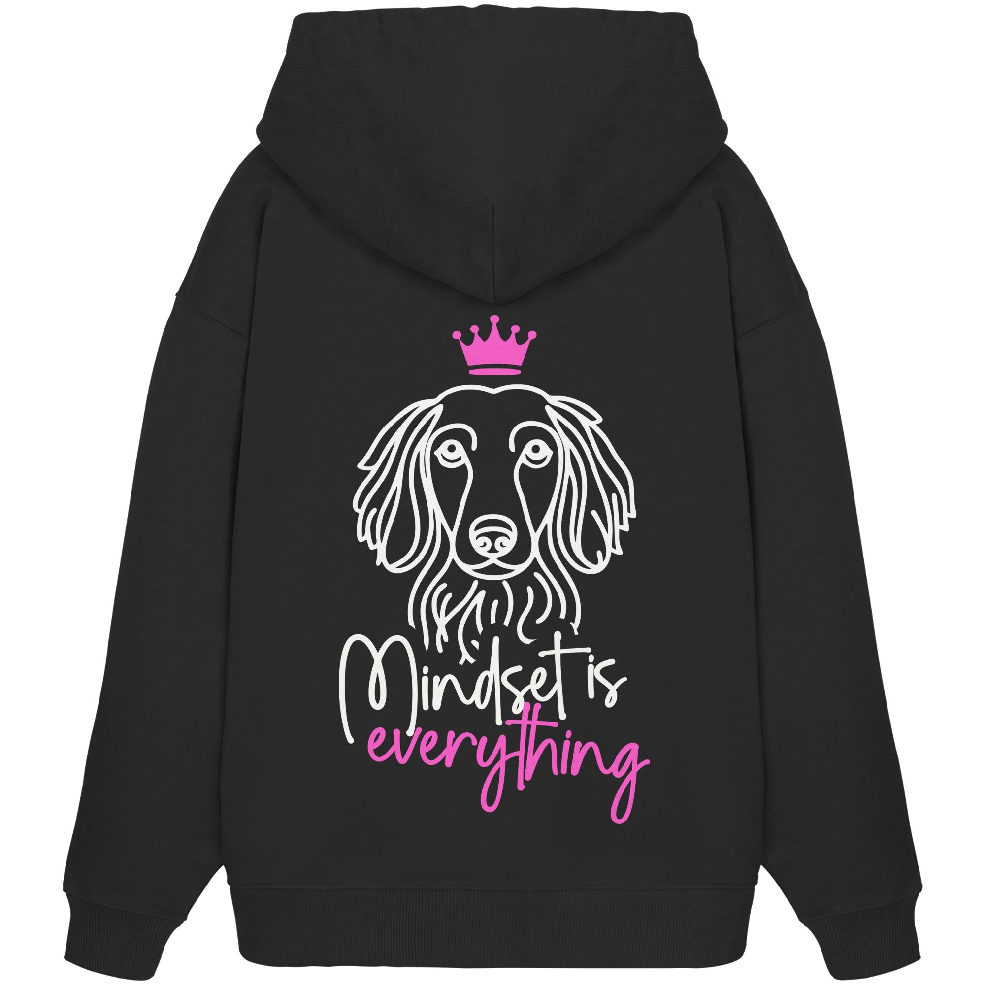 Dackel (Langhaar) - Mindset is everything - Organic Oversize Hoodie