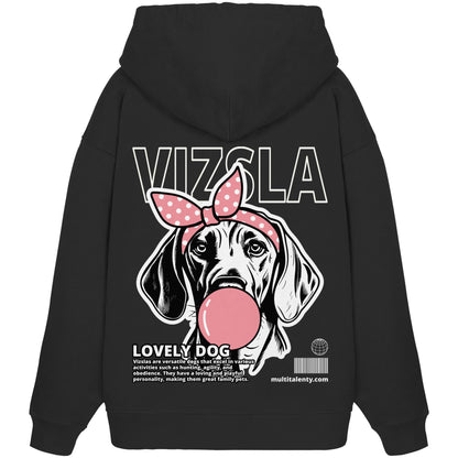Bubble Gum Vizsla (rosa) - Organic Oversize Hoodie