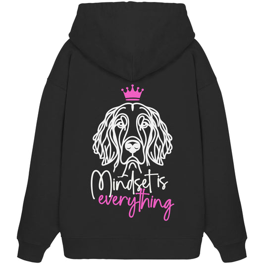 English Setter - Mindset is everything - Organic Oversize Hoodie