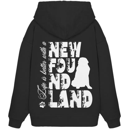 Life is better with a Newfoundland - Organic Oversize Hoodie