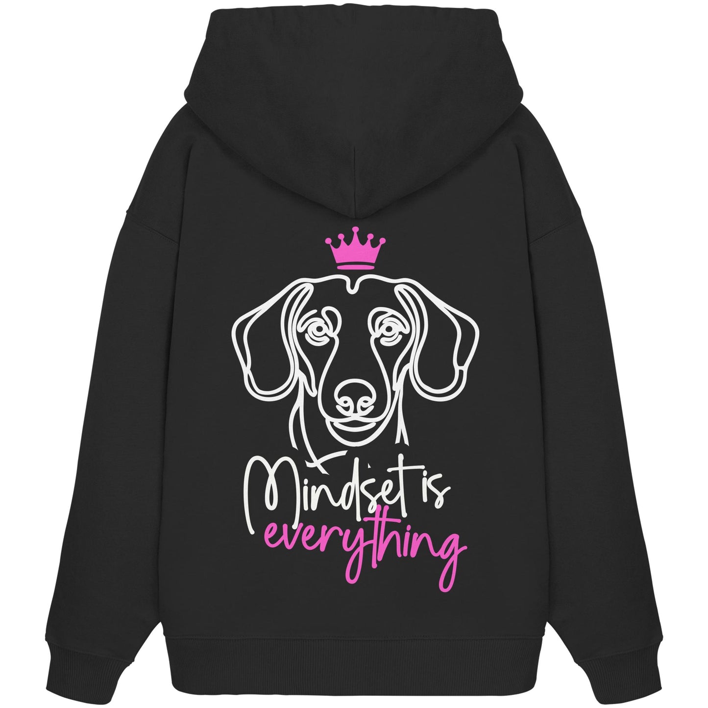 Dackel (Kurzhaar) - Mindset is everything - Organic Oversize Hoodie