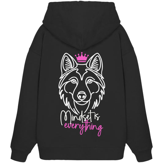 Wolfhund - Mindset is everything - Organic Oversize Hoodie