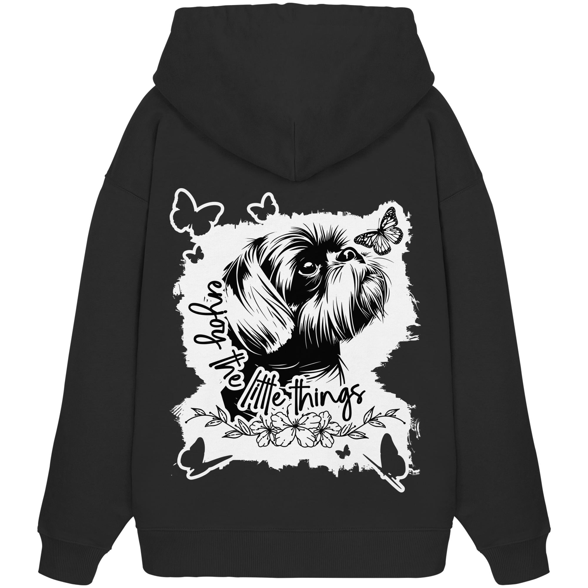 Shih Tzu - enjoy the little things - Organic Oversize Hoodie