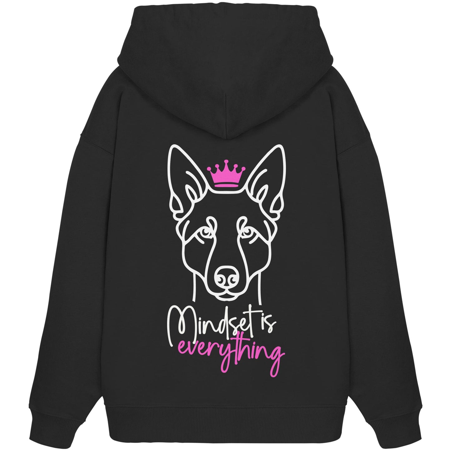 Australian Kelpie - Mindset is everything - Organic Oversize Hoodie
