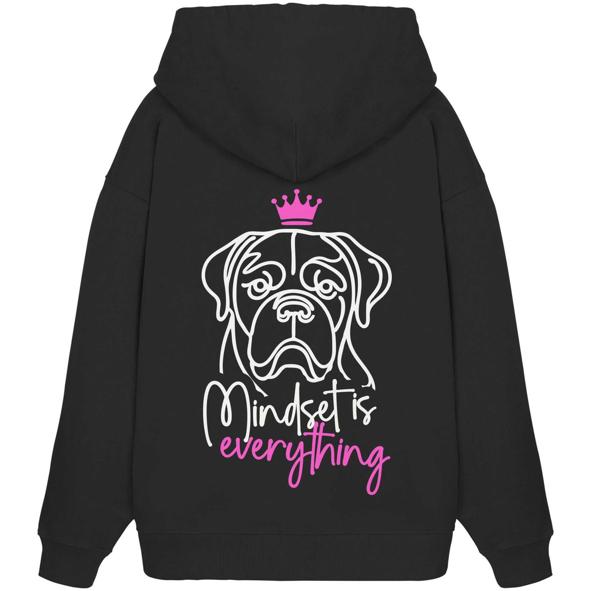 Bordeauxdogge - Mindset is everything - Organic Oversize Hoodie