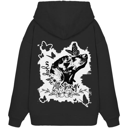 Dackel (Kurzhaar) - enjoy the little things - Organic Oversize Hoodie