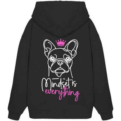 Französische Bulldogge - Mindset is everything - Organic Oversize Hoodie