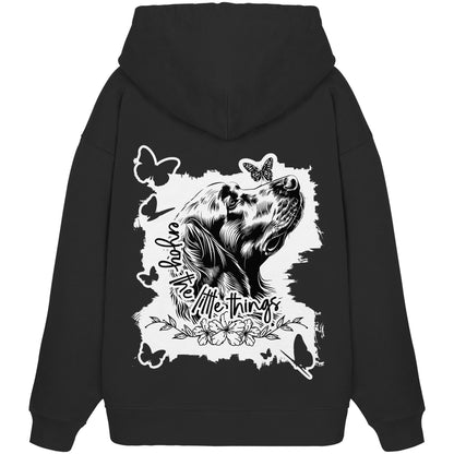 Golden Retriever - enjoy the little things - Organic Oversize Hoodie