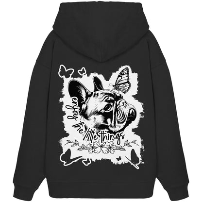 Französische Bulldogge - enjoy the little things - Organic Oversize Hoodie