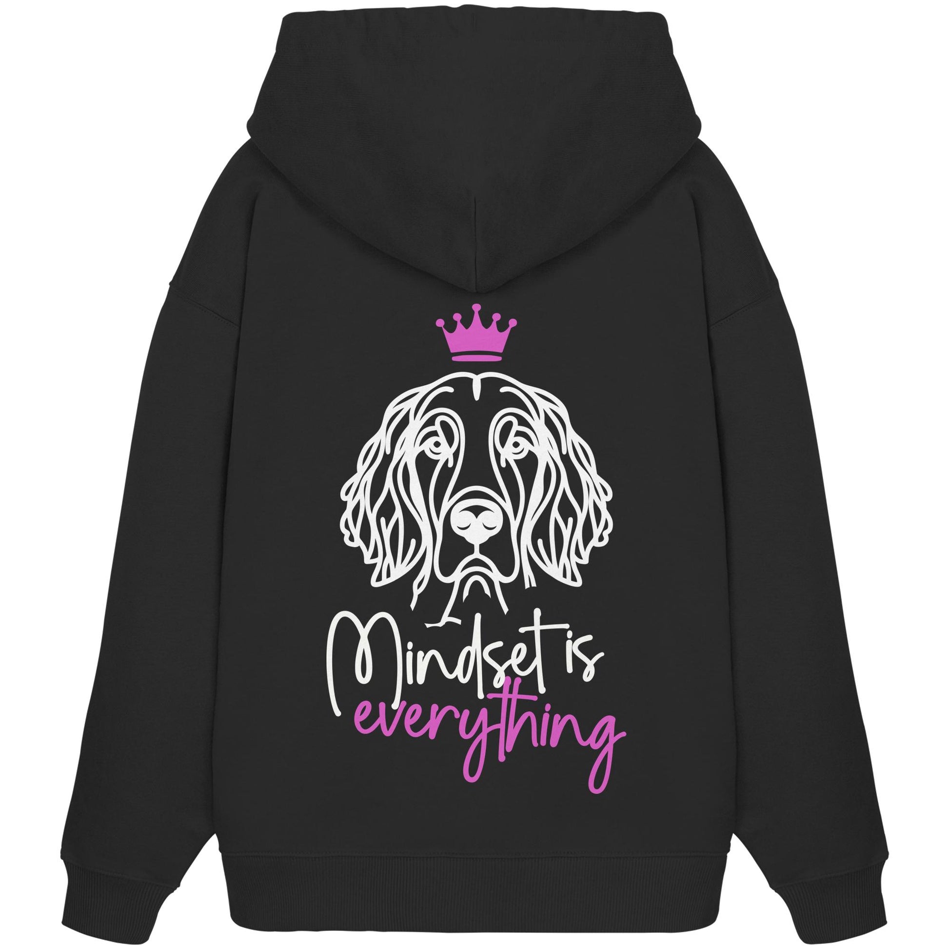 English Setter - Mindset is everything - Organic Oversize Hoodie