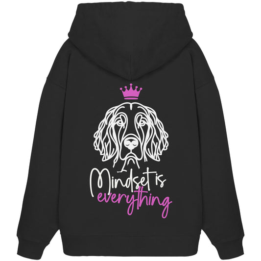 English Setter - Mindset is everything - Organic Oversize Hoodie