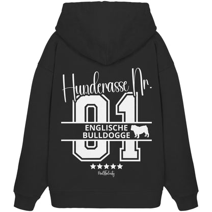 Nr. 01 Englische Bulldogge - Organic Oversize Hoodie