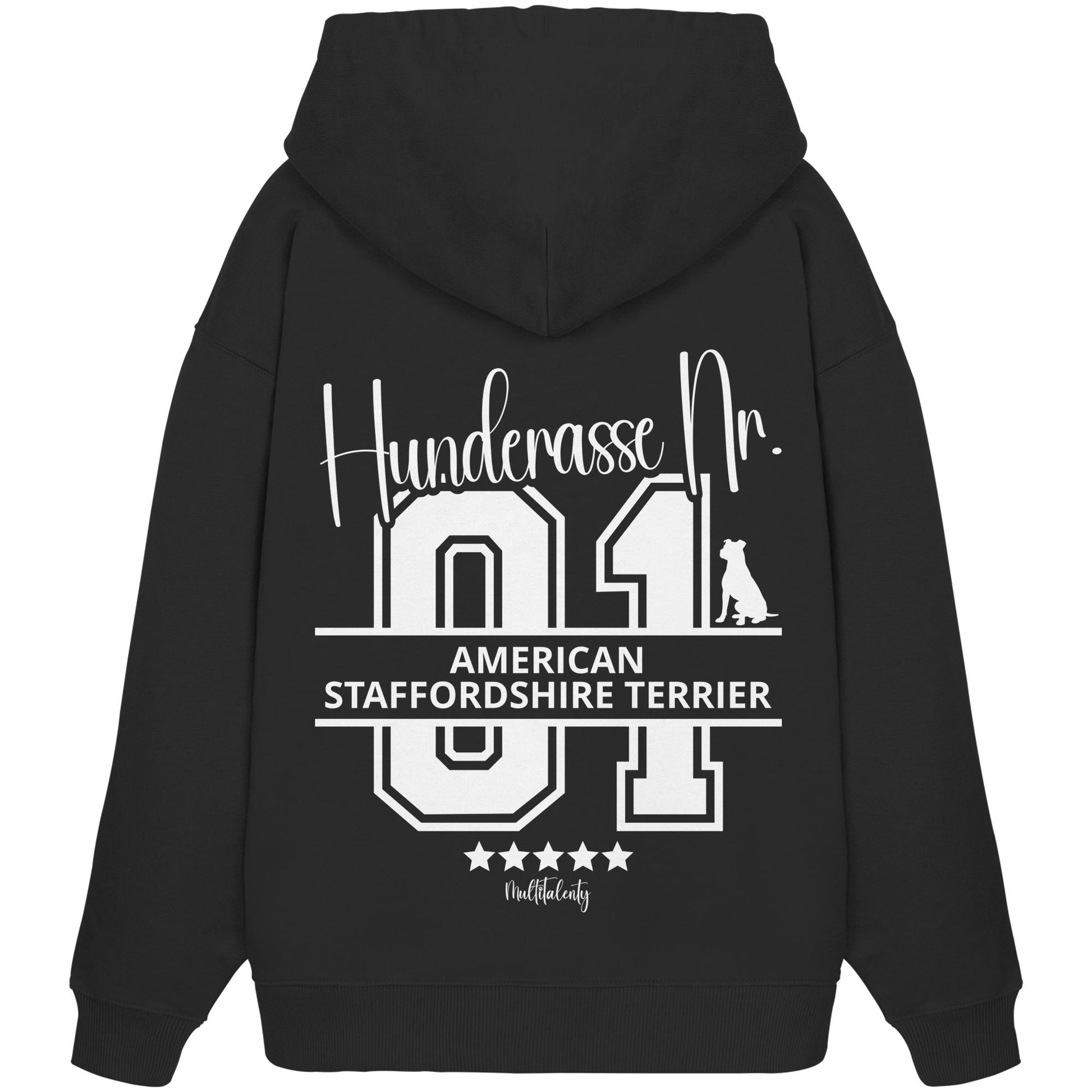 Nr. 01 American Staffordshire Terrier - Organic Oversize Hoodie